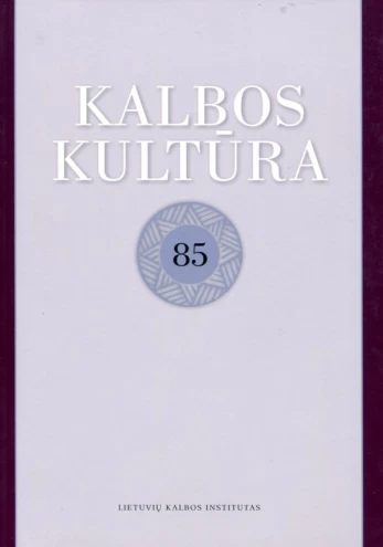 Kalbos kultūra 85