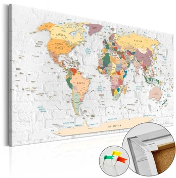 Artgeist Kamštinis paveikslas - World's Walls [Cork Map]