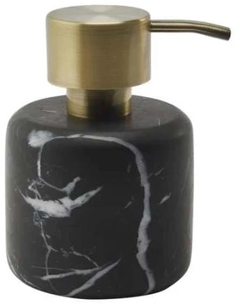 Skysto muilo dozatorius Aquanova Nero, aukso/juodas, 0.220 l