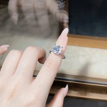 Sidabro žiedas, 3.5ct, JAV dydis 6.0