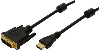LogiLink HDMI - DVI M/M dvikryptis 5,0 m juodas