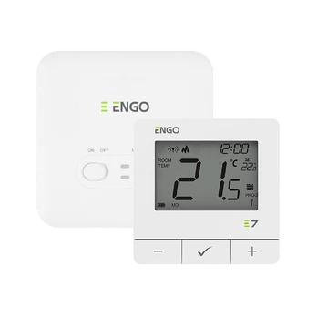 Engo E7 belaidis termostatas 16A, baltas