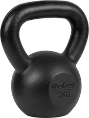 Kettlebell żeliwny 12kg, REBEL ACTIVE