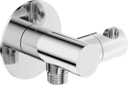 Round angled connector with handset holder kaina