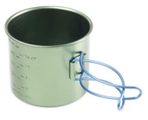 Stiklinė GSI Outdoors Bugaboo Bottle Cup, apdorotas aliuminis, 104 mm, 0.59 l, žalia kaina