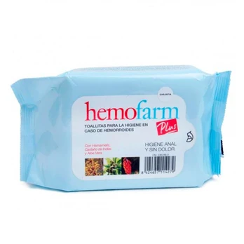 Servetėlės Hemofarm Plus 40 vnt