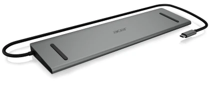 Acer USB-C Dock Pilkas su HDMI, USB 3.0 ir Ethernet