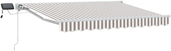 Rankinis markizės rėmas su LED 4,5 × 3,5 m