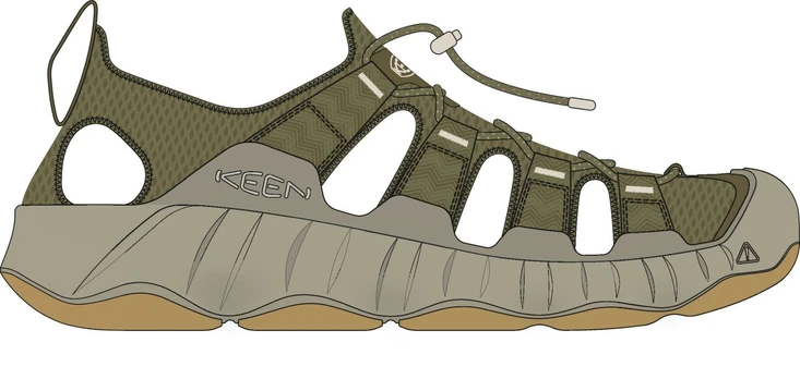 Keen HYPERPORT H2 1030857 MARTINI OLIVE/PLAZA TAUPE - 42