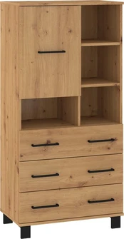 Vitrina Meblocross 1D3SP, ruda