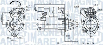 Starteris MAGNETI MARELLI 063721458010