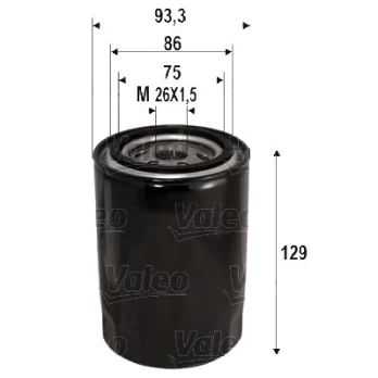 Alyvos filtras VALEO 586076