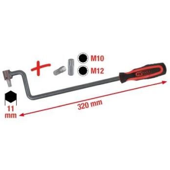 Reguliavimo įrankis, išvirtimo nustatymas / ratų suvedimas KS TOOLS 150.9470