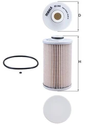 MAHLE KX 344D Kuro filtras