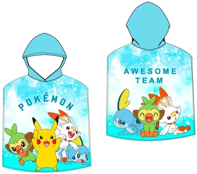 Nintendo Pokemon microfibre poncho towel