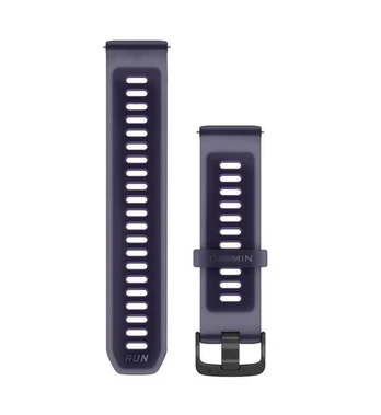Quick Release Bands (22 mm), Translucent imperial purple/indigo with slate hardware