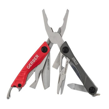 Gerber Dime Multitool Daugiafunkcinis įrankis, raudonas