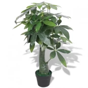 Dirbtinis pinigų medis su vazonu, 85 cm, žalias kaina