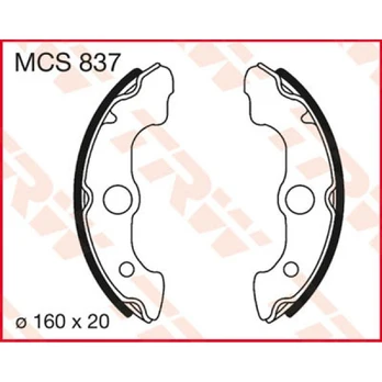 Stabdžių kaladėlės (trinkelės) MCS837