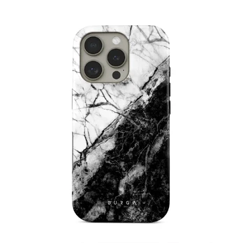 Fatal Contradiction - Black & White Marble iPhone 16 Pro Case, Tough (MagSafe) / N/A