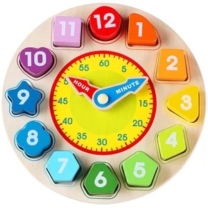 Edukacinis žaislas ASKATO Clock 117140, 3 cm, įvairių spalvų