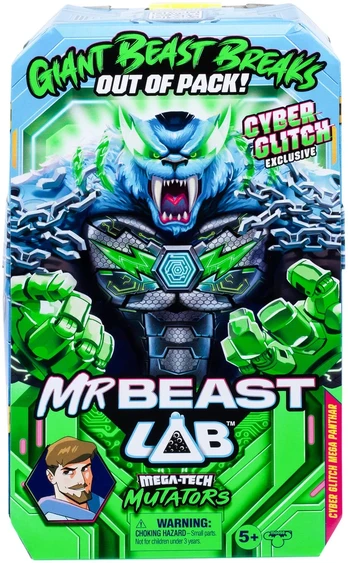 BEAST LAB MR Mega mutantas CYBER GLITCH, 23 cm