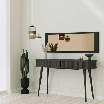 Veidrodis Basic - 40x120 - Bronze, Juodas