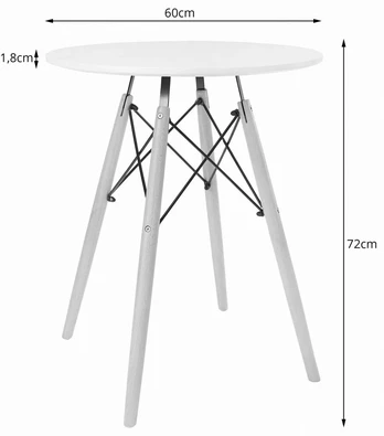 Muf Art Mufart Todi apvalus stalas 60cm - juodas