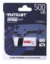 USB atmintinė Patriot Supersonic Rage Prime, balta, 512 GB kaina
