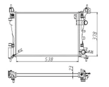 Variklio radiatorius NRF NRF 55341A