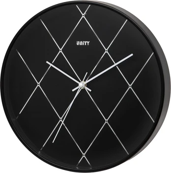 Sieninis laikrodis Unity, juodas, 30 cm