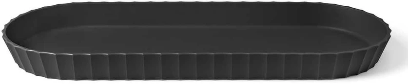 Platter, 37.5x15 cm, juodas, Paestum Collection
