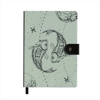 Pisces - Notebook, A5 (14.8 x 21cm) / Lined / Turquoise