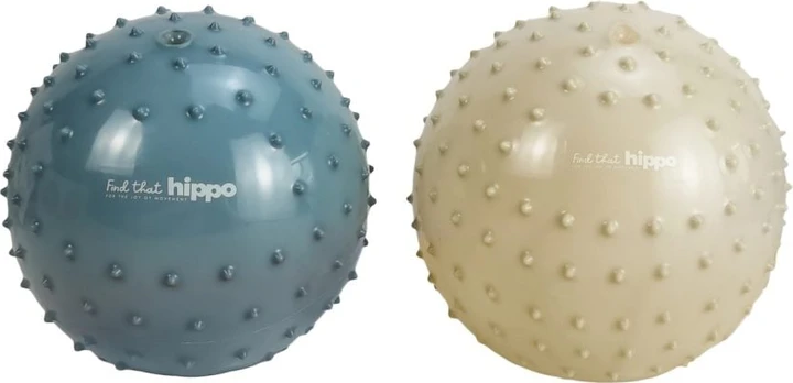 Find That Hippo - Sensory Balls - Metallic Blue & Khaki (53100401)