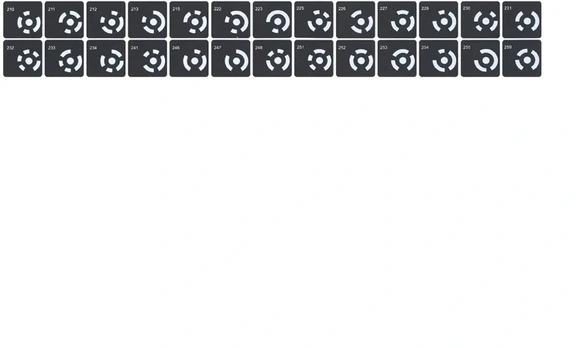 Revopoint Self-Adhesive Markers (208 pcs.)