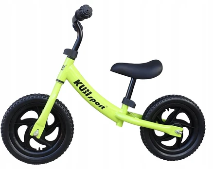 Balansinis dviratis, vaikų KUBIsport Balance 05-CSK31K, žalias, 12"