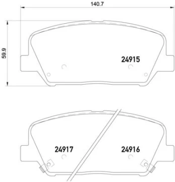 Brake pads - tuning Xtra P 30 065X front