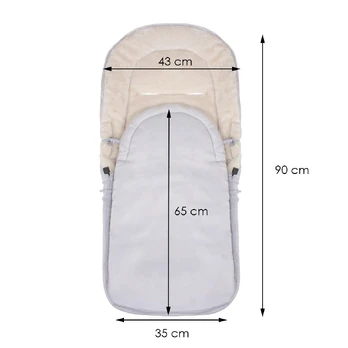 Vaikiškas miegmaišis Springos Classic, pilkas, 90 cm