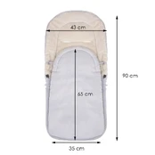 Vaikiškas miegmaišis Springos Classic, pilkas, 90 cm kaina