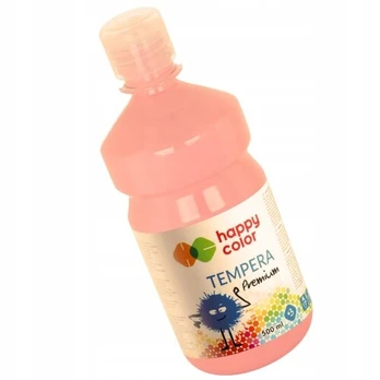 Happy Color tempera dažai 500ml, rožiniai