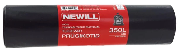 Šiukšlių maišai Newill, 350 l, 5 vnt.