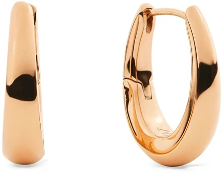 Daniel Wellington Gold-plated oval earrings Flow DW00402079