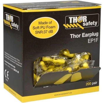 Ørepropper, THOR, One size, gul, PU