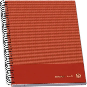 A5 Hardcover Sp Bk 100 sh Kraft Lin