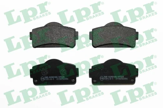 stabdžių trinkelių rinkinys, diskinis stabdys LPR05P2286