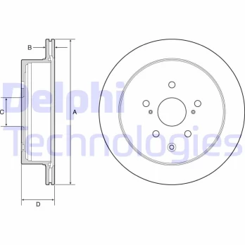 DELPHI BG4929C Brake Disc