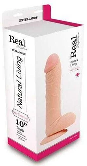 Real Rapture Perky penis su sėklidėmis vibratorius siurbtukas 25cm