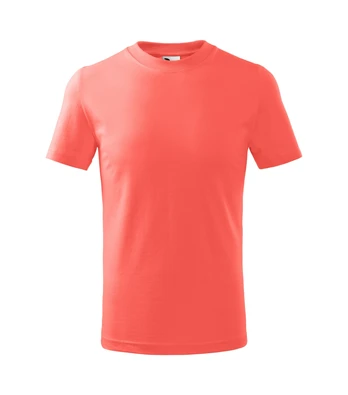 Vaikiški Marškinėliai MALFINI Basic 138 Coral 160g/m2