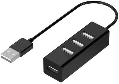 Laikiklis Sinox PRO USB 2.0 4-port. 0,15m. Sort