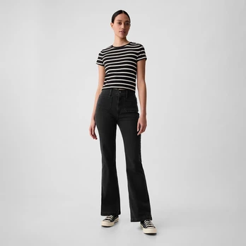 Jeansy GAP Denim Pants Flare Basic Black - Dydis W31 (570424-00 Kelnės)